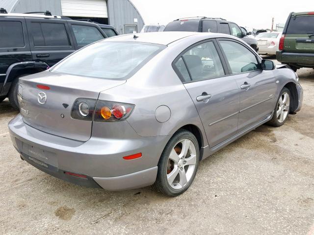 JM1BK123651298670 - 2005 MAZDA 3 S GRAY photo 4