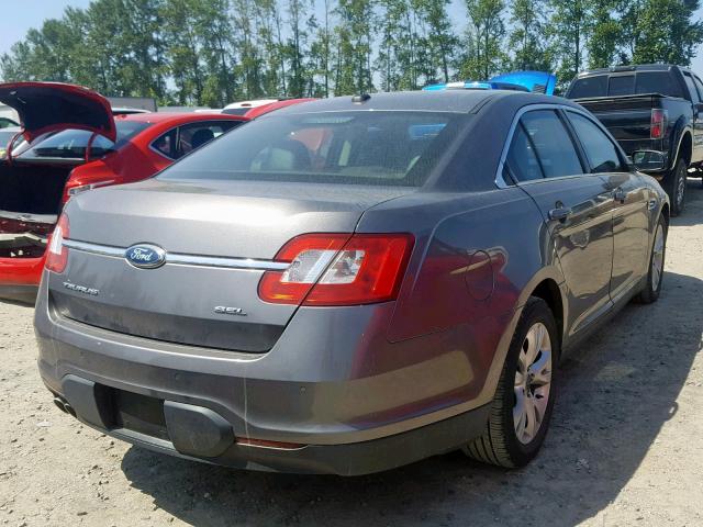 1FAHP2EW0BG149323 - 2011 FORD TAURUS SEL GRAY photo 4