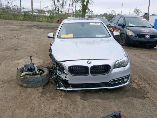 WBA5A7C53ED612919 - 2014 BMW 528 XI SILVER photo 9