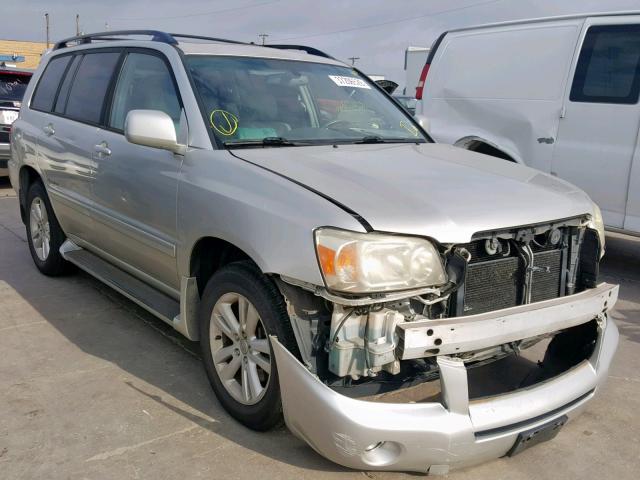 JTEDW21A760011066 - 2006 TOYOTA HIGHLANDER SILVER photo 1