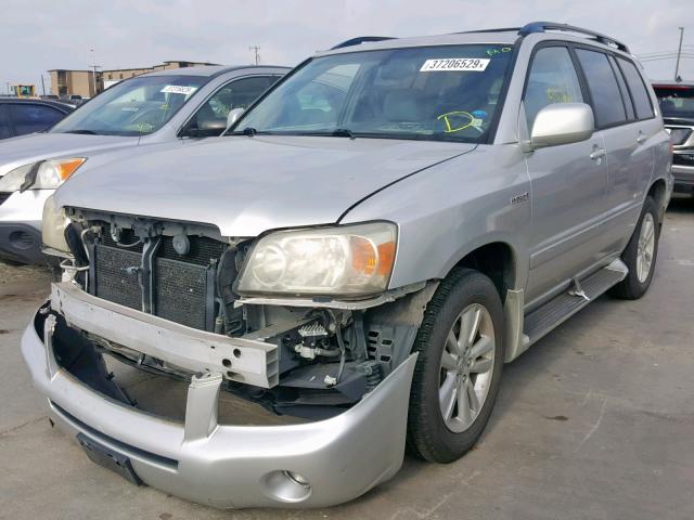 JTEDW21A760011066 - 2006 TOYOTA HIGHLANDER SILVER photo 2