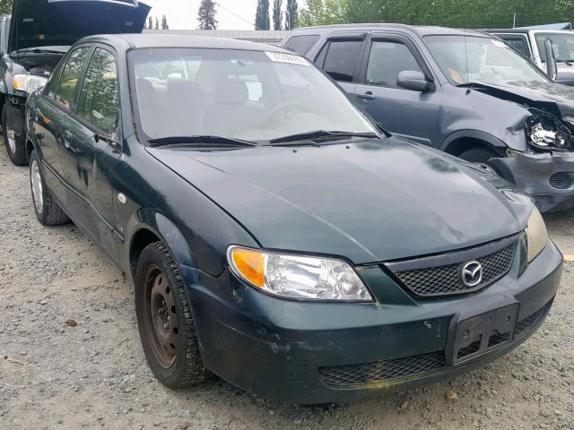 JM1BJ225521617336 - 2002 MAZDA PROTEGE DX GREEN photo 1