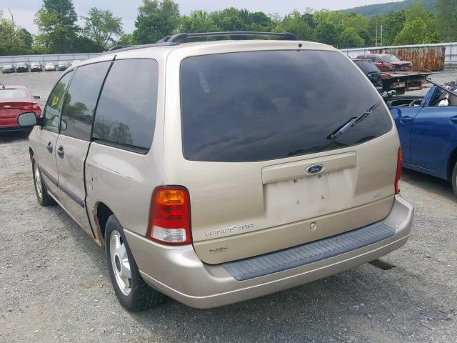 2FMZA51453BB36254 - 2003 FORD WINDSTAR L GOLD photo 3