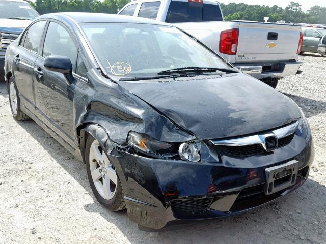 19XFA16669E022968 - 2009 HONDA CIVIC LX-S BLACK photo 1