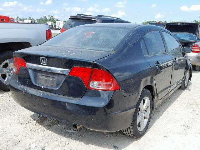 19XFA16669E022968 - 2009 HONDA CIVIC LX-S BLACK photo 4