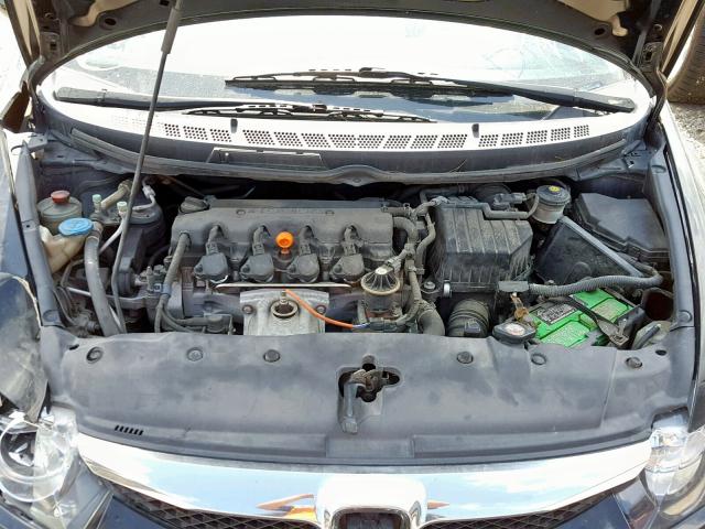 19XFA16669E022968 - 2009 HONDA CIVIC LX-S BLACK photo 7