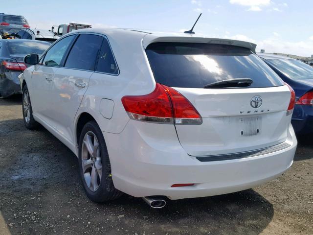 4T3ZK11A29U014098 - 2009 TOYOTA VENZA WHITE photo 3