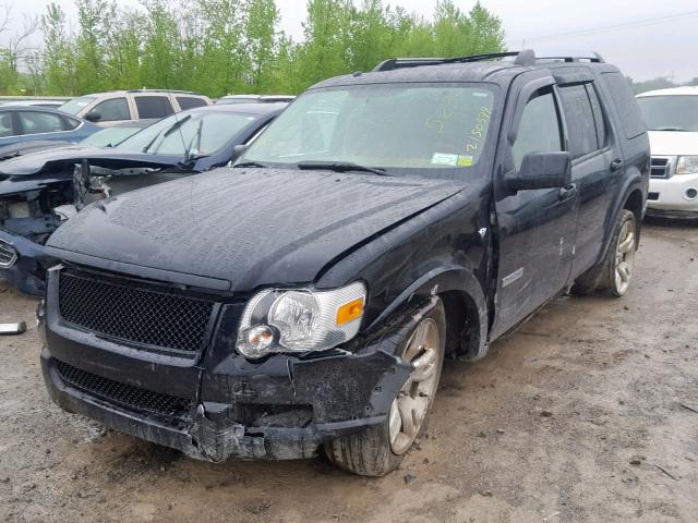 1FMEU85808UA64160 - 2008 FORD EXPLORER L BLACK photo 2