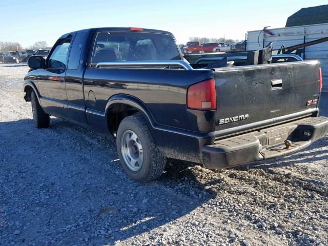 1GTCS19W818182070 - 2001 GMC SONOMA BLACK photo 3