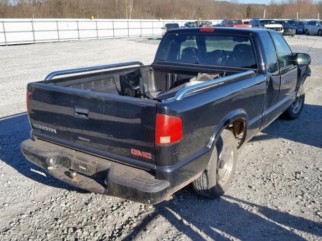 1GTCS19W818182070 - 2001 GMC SONOMA BLACK photo 4