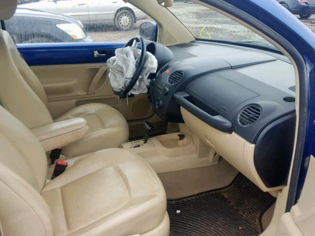 3VWSW31C67M510083 - 2007 VOLKSWAGEN NEW BEETLE 蓝色 照片 5