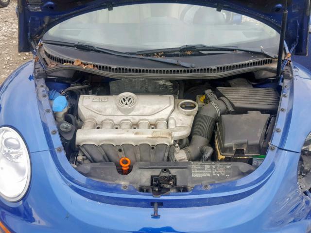 3VWSW31C67M510083 - 2007 VOLKSWAGEN NEW BEETLE 蓝色 照片 7