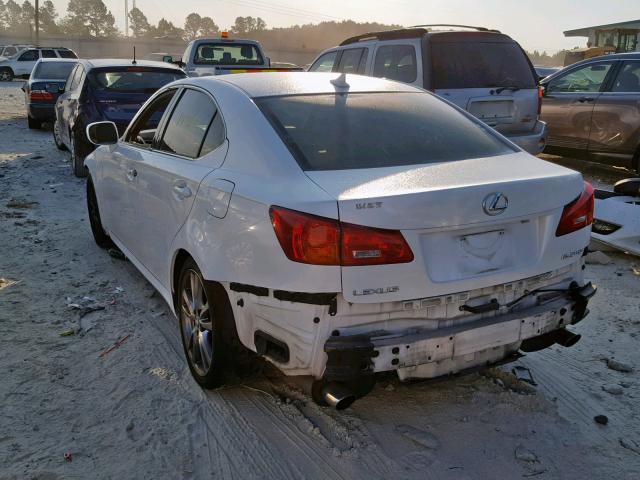 JTHBK262682073007 - 2008 LEXUS IS 250 WHITE photo 3