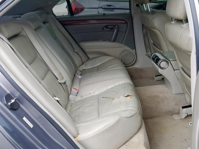 JH4KB16595C000367 - 2005 ACURA RL GRAY photo 6