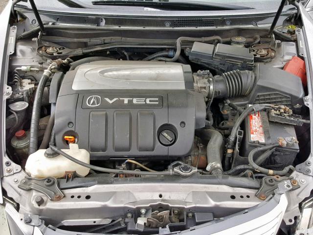 JH4KB16595C000367 - 2005 ACURA RL GRAY photo 7