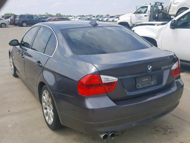 WBAVD33576KV59056 - 2006 BMW 330 XI GRAY photo 3