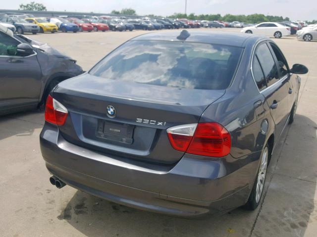 WBAVD33576KV59056 - 2006 BMW 330 XI GRAY photo 4