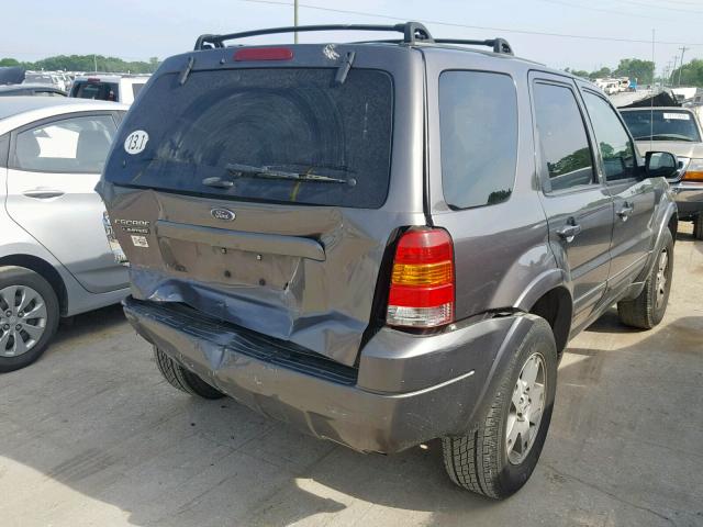 1FMCU04184KA37324 - 2004 FORD ESCAPE LIM GRAY photo 4