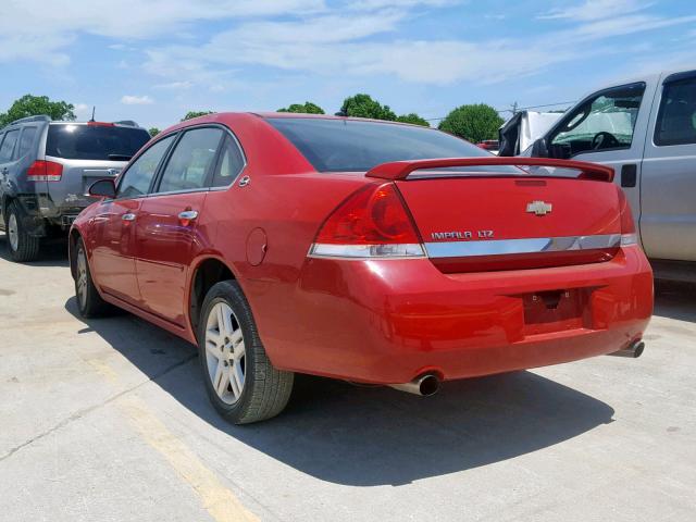 2G1WU58R179245431 - 2007 CHEVROLET IMPALA LTZ RED photo 3