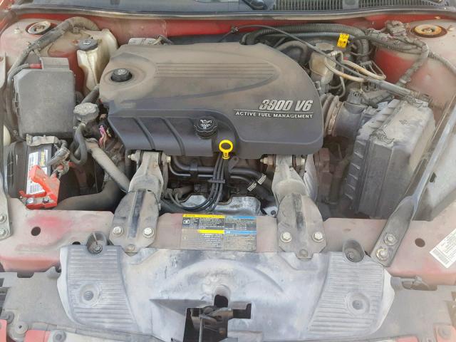 2G1WU58R179245431 - 2007 CHEVROLET IMPALA LTZ RED photo 7