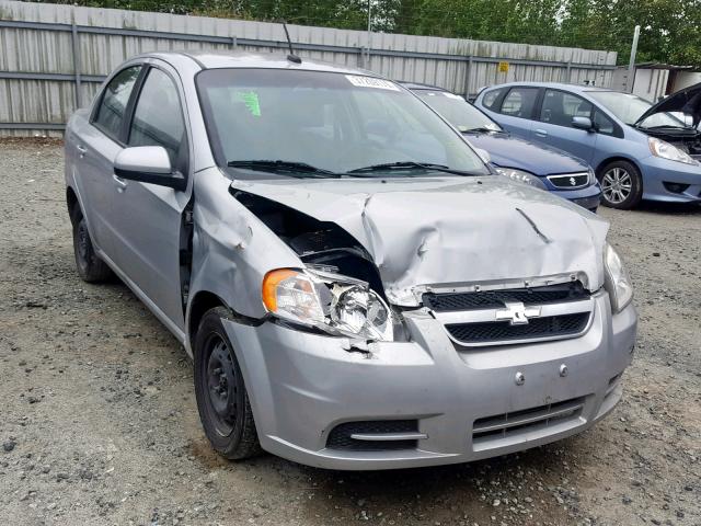 KL1TD5DE9AB110093 - 2010 CHEVROLET AVEO LS SILVER photo 1