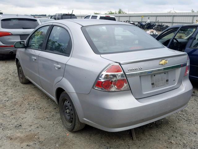 KL1TD5DE9AB110093 - 2010 CHEVROLET AVEO LS SILVER photo 3