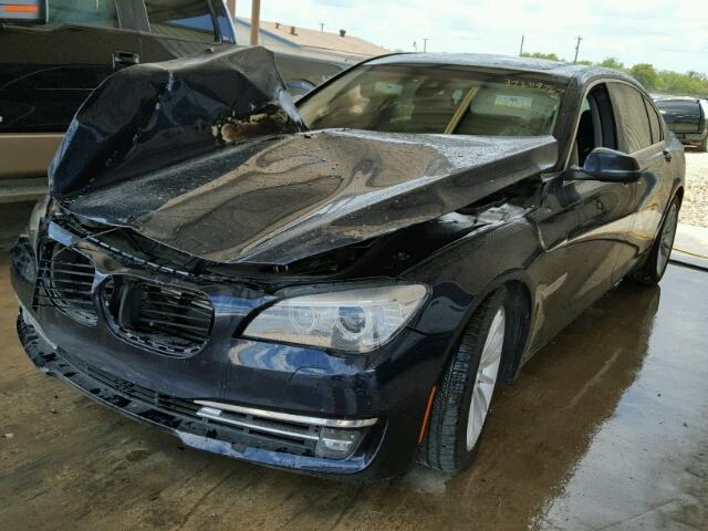 WBAYF8C57DDE59225 - 2013 BMW 750LI XDRI BLUE photo 2