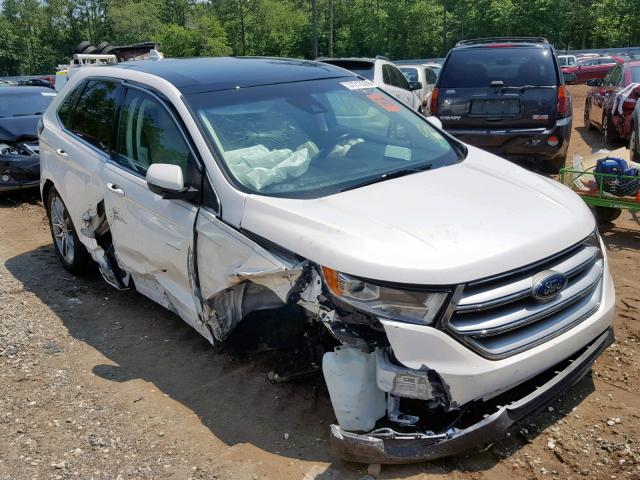 2FMPK3K87FBB76303 - 2015 FORD EDGE TITAN WHITE photo 1