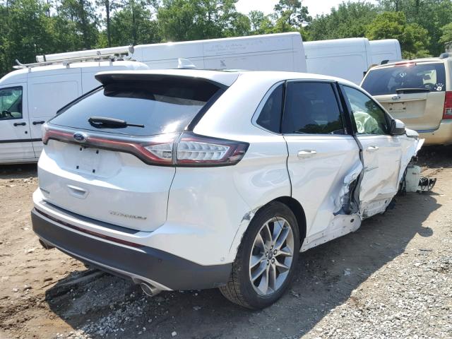 2FMPK3K87FBB76303 - 2015 FORD EDGE TITAN WHITE photo 4