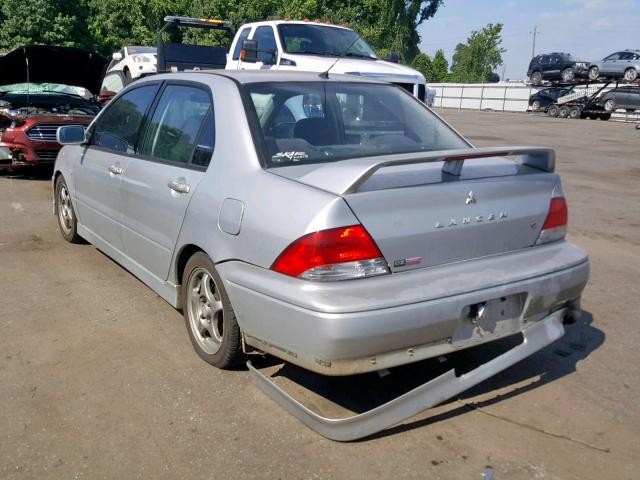 JA3AJ86E82U084324 - 2002 MITSUBISHI LANCER OZ SILVER photo 3