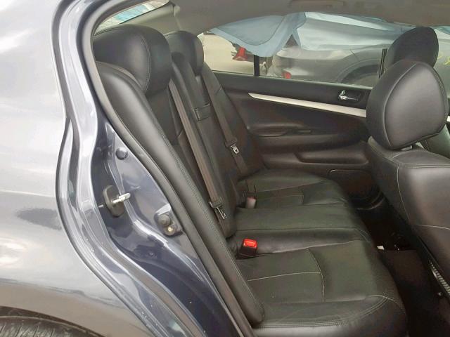 JNKCV61E49M307610 - 2009 INFINITI G37 BASE GRAY photo 6