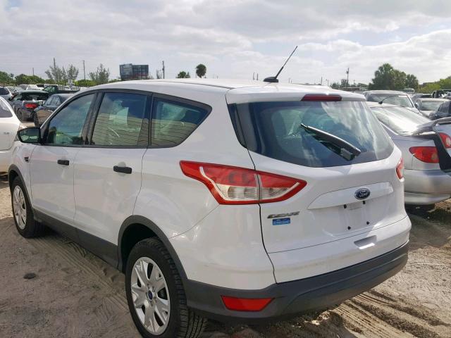 1FMCU0F77DUA28412 - 2013 FORD ESCAPE S WHITE photo 3