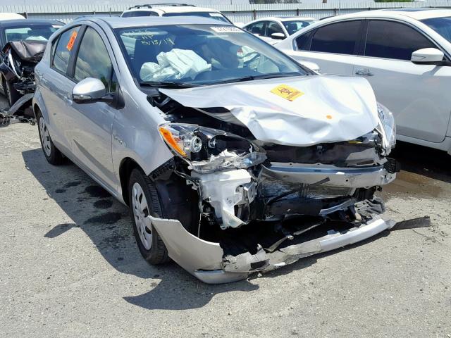 JTDKDTB34E1076621 - 2014 TOYOTA PRIUS C GRAY photo 1