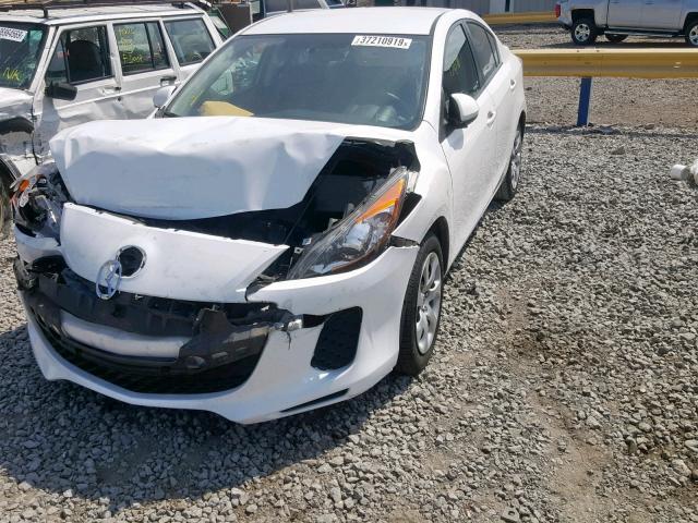 JM1BL1UF6C1591146 - 2012 MAZDA 3 I WHITE photo 2