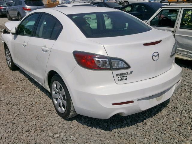 JM1BL1UF6C1591146 - 2012 MAZDA 3 I WHITE photo 3