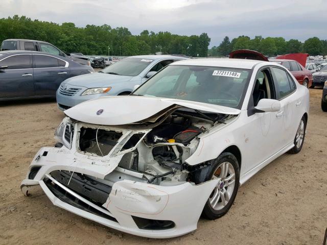 YS3FA4CY8B1308555 - 2011 SAAB 9-3 2.0T WHITE photo 2