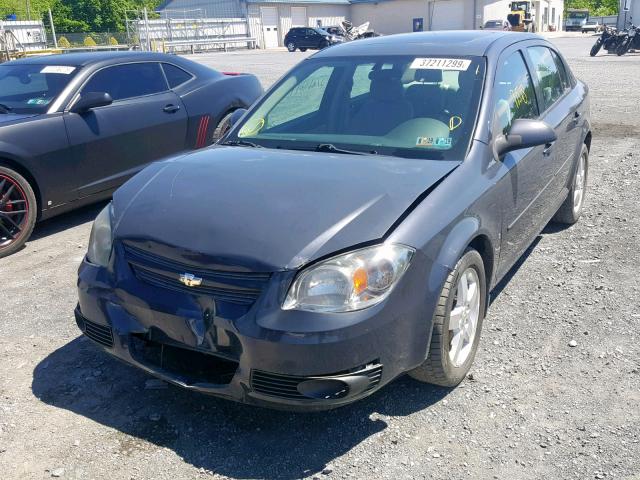 1G1AL55F987217371 - 2008 CHEVROLET COBALT LT CHARCOAL photo 2