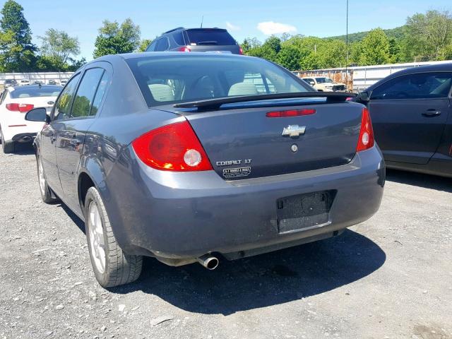 1G1AL55F987217371 - 2008 CHEVROLET COBALT LT CHARCOAL photo 3