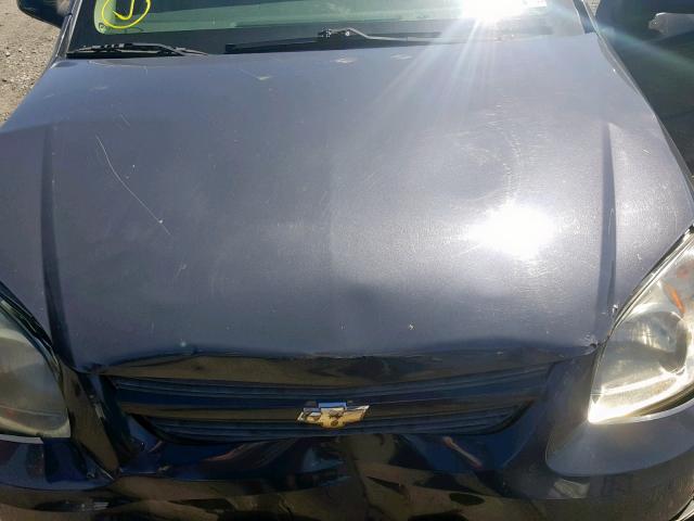 1G1AL55F987217371 - 2008 CHEVROLET COBALT LT CHARCOAL photo 7