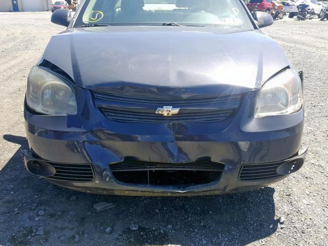 1G1AL55F987217371 - 2008 CHEVROLET COBALT LT CHARCOAL photo 9