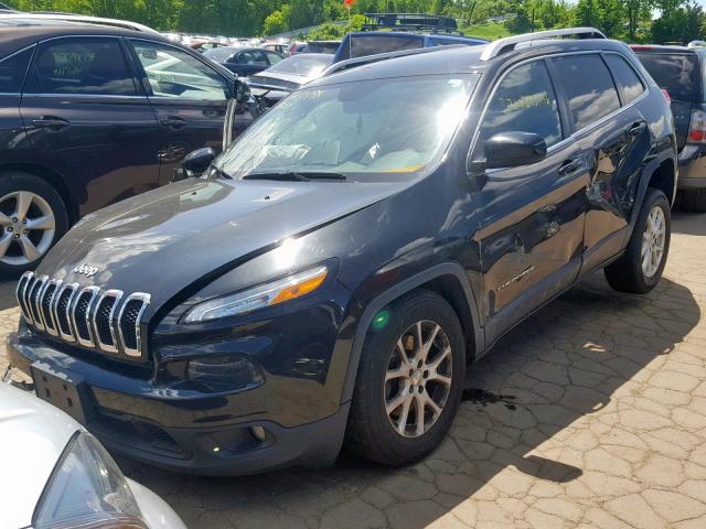 1C4PJMCB4FW773706 - 2015 JEEP CHEROKEE L BLACK photo 2