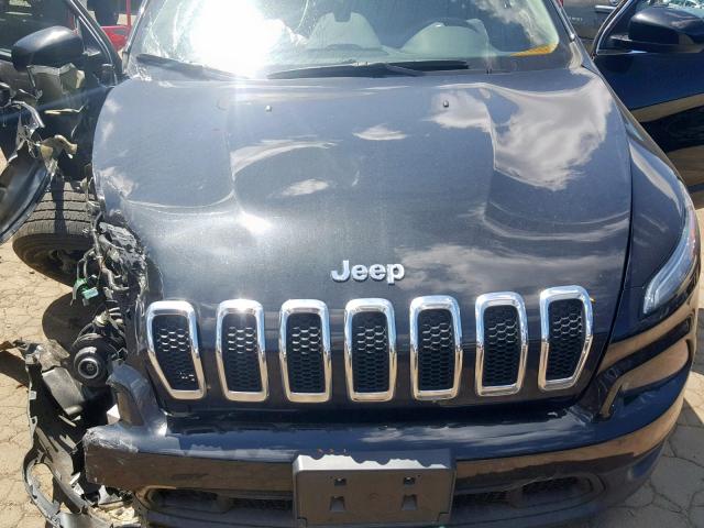 1C4PJMCB4FW773706 - 2015 JEEP CHEROKEE L BLACK photo 7