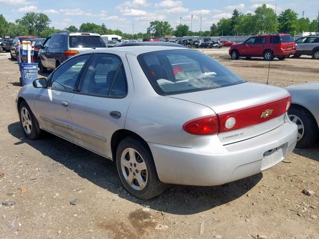 1G1JF52F047305330 - 2004 CHEVROLET CAVALIER L SILVER photo 3