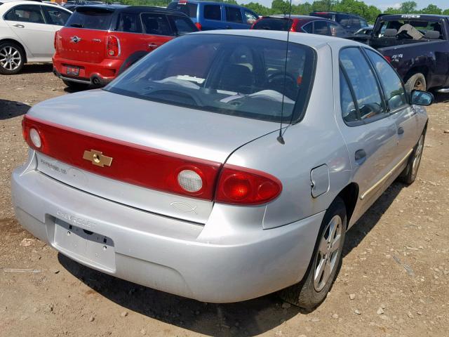 1G1JF52F047305330 - 2004 CHEVROLET CAVALIER L SILVER photo 4