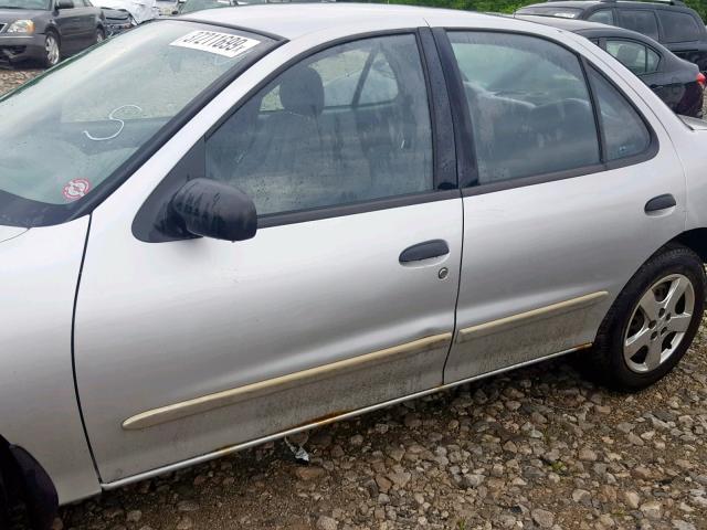 1G1JF52F047305330 - 2004 CHEVROLET CAVALIER L SILVER photo 9