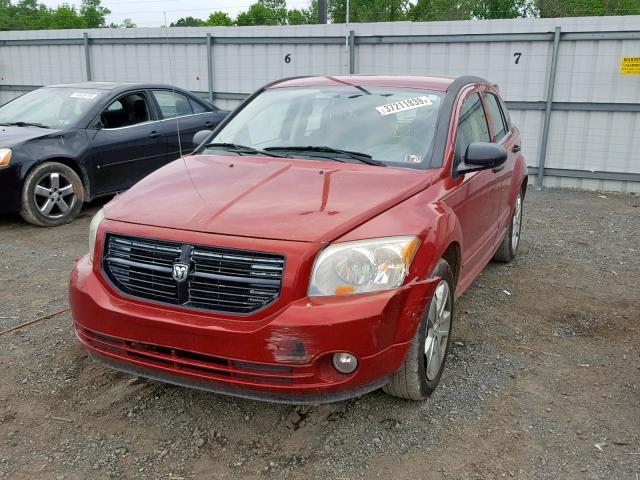 1B3JB48B37D500220 - 2007 DODGE CALIBER SX RED photo 2