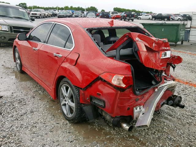 JH4CU2F81CC001539 - 2012 ACURA TSX SE RED photo 3