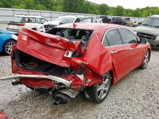 JH4CU2F81CC001539 - 2012 ACURA TSX SE RED photo 4