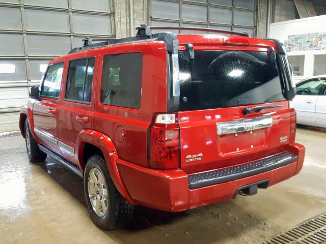 1J8HG58216C299600 - 2006 JEEP COMMANDER 红色 照片 3