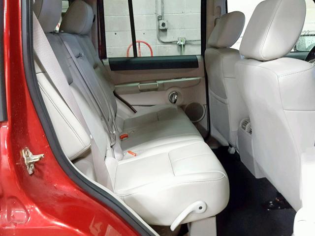 1J8HG58216C299600 - 2006 JEEP COMMANDER 红色 照片 6